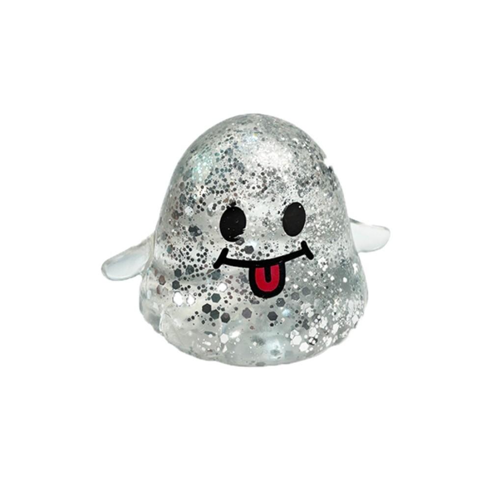 Sticky-Free Squeeze Ball Maltose-filled Anti-stress Novelty Toys Halloween серебряный