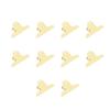 10pcs Metal  Clip Multipurpose Strong Grip Large Paper  Clips for Office School Yellow