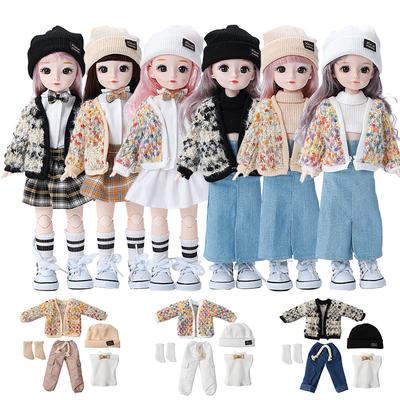 Mode Pullover Set 1/6 Bjd Puppe Ersatzkleidung Mädchen oder Jungen Puppe Rock Accessoires 30cm Puppe Kinder Mädchen Spielzeug Geschenk