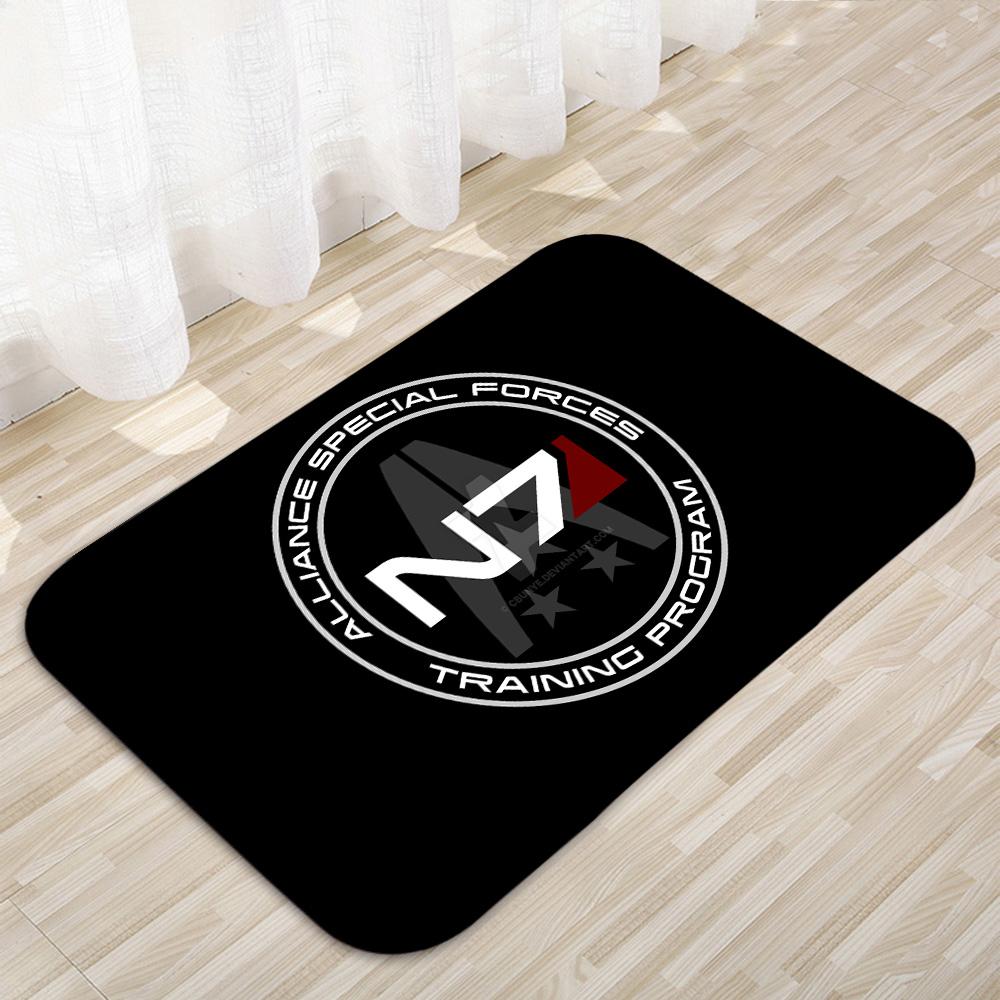 

Mass Effect N7 Floor Mats Home Carpet Door Mats Modern Decor Carpet Bathroom Anti-Slip Floor Mats 291 40cmx60cm