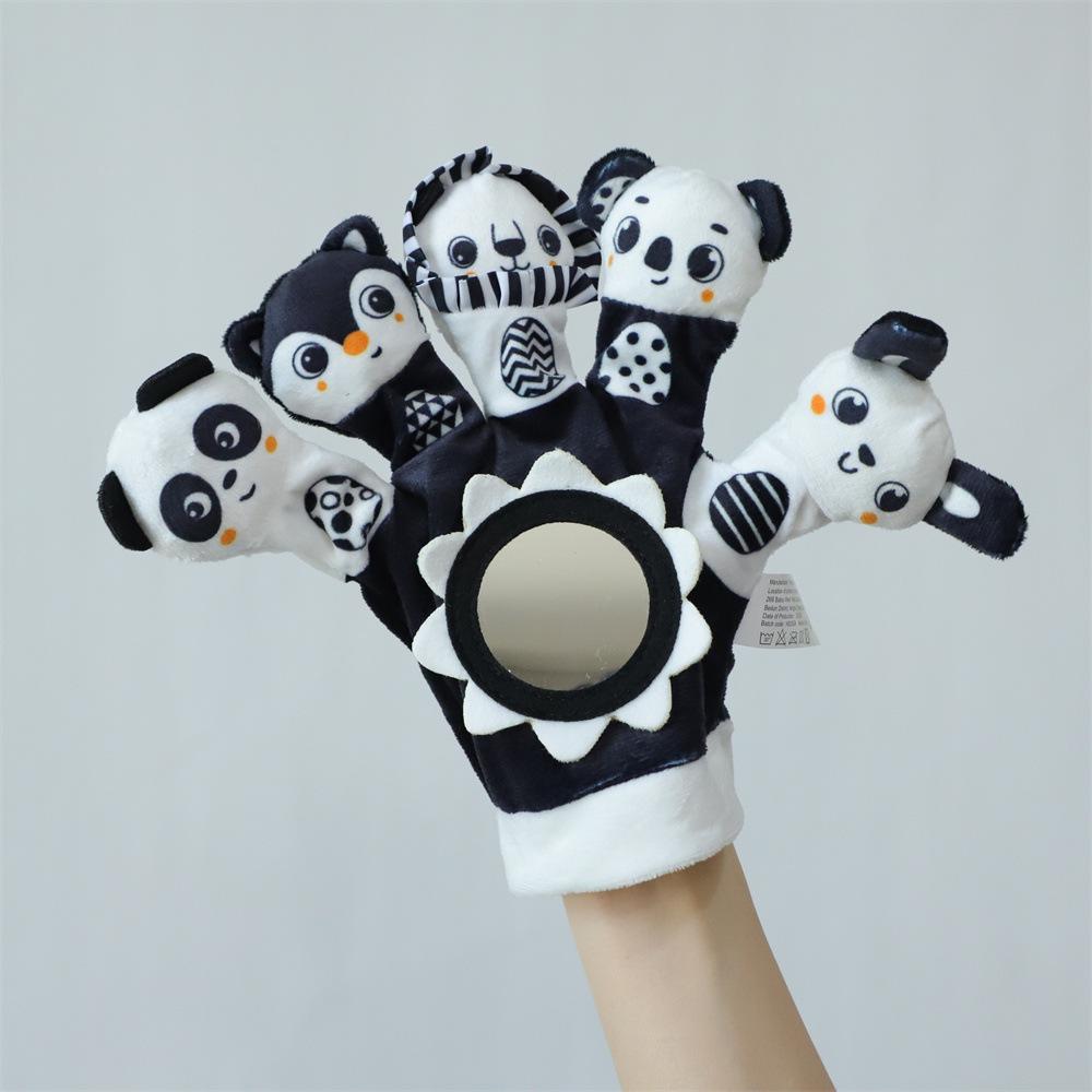 Family Storytelling Hand Puppet & Soothing Baby Finger Toy Set 21x11cm, 0.04kg белый