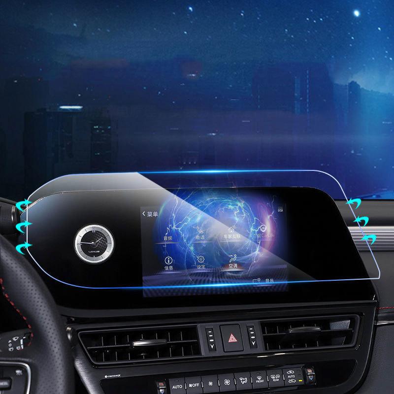 Tempered glass protective film For Lexus ES 200h 260h 300h Car GPS navigation LCD screen Auto interior sticker accessories