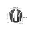 3pcs For Honda Accord 2008-12 Carbon Fiber Gear Shift Panel Cover Trim