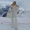 European & American Style Women's Faux Fur Lapel Coat - Autumn/Winter Fashion