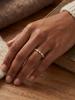 925 Sterling Silver Simplicity Marquise Round Zircon Bead Ring For Women Engagement Wedding Fashion High Quality Fine Jewelry