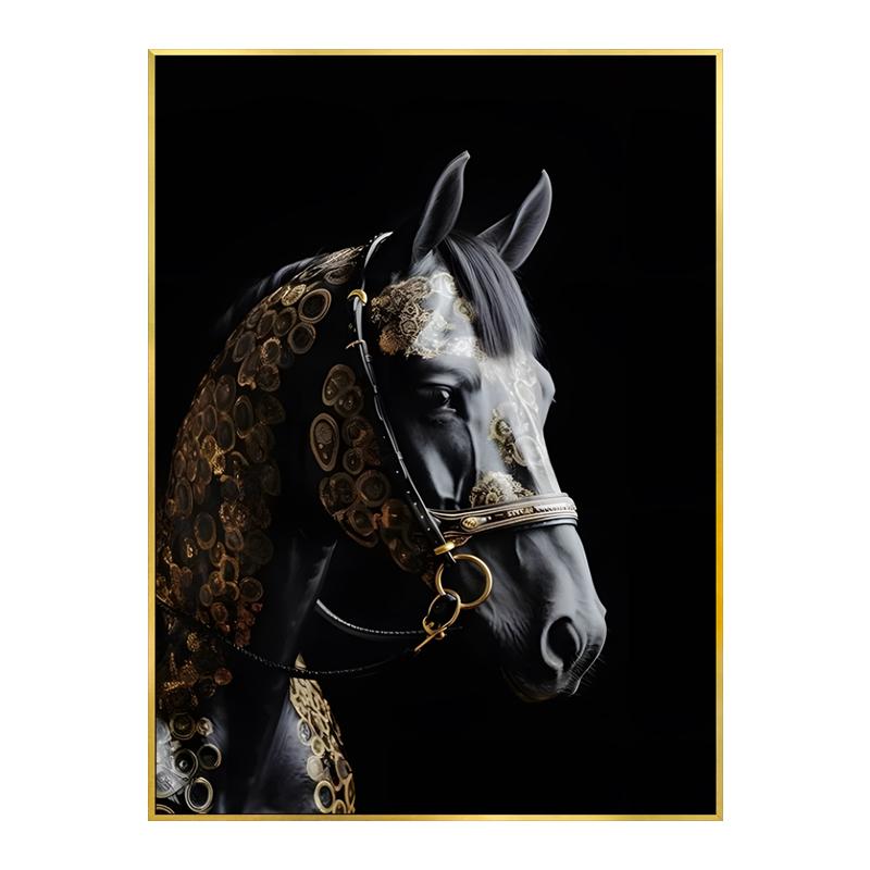 

Черное золото Орел Лев Волк плакат животные декоративные картины холст настенное искусство скандинавские эстетические картины Гостиная домашний декор 21x30cm No Framed