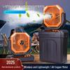 2026 Portable Outdoor Camping Fan with Spray, 20,000mAh, Rechargeable, Long Battery Life, Oscillating Fan with Light