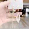 Small and Versatile Green Earrings for Women, Trendy Design with Asymmetrical Geometric Earrings