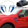 Blue Front Fender Side Vent Cover Trim Bezels For Ford F150 2021-22 Accessories