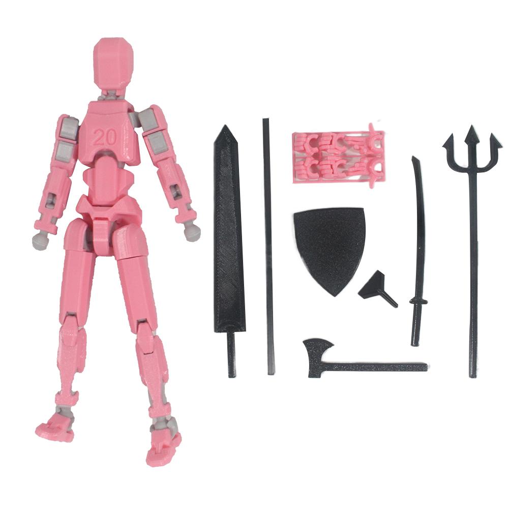3D Printed Mannequin Toy 20cm Multi-Jointed Robot Multi-Articular Action Figures Full Body Activity Robot for Kids Adults