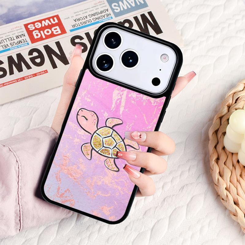 Cute Turtles Painted Phone Case For IPhone 17 16e 15 14 13 12 11 Pro Max Air Mini Soft Protective Cover