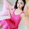 Women's Imitation Silk Nightgown & Pajamas - Summer Ice Silk Camisole, Large Size, Comfortable Homewear