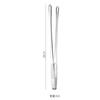 Kapmore 1 pz Pinza per alimenti in acciaio inossidabile con manico lungo antiscivolo per barbecue, bistecche, utensili da cucina, accessori