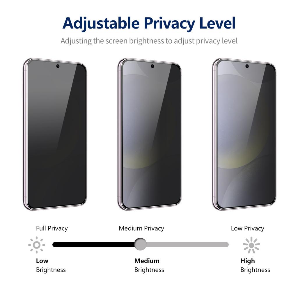 ENKAY HAT PRINCE 2Pcs For Samsung Galaxy S23+ Anti-Spy Privacy Screen Protector Full Coverage