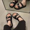 Trendy Brand Platform Slippers Women's Summer Wear Fashion 2025 New Beach Cool Slippers Women's Shoes Go Out Two Wear