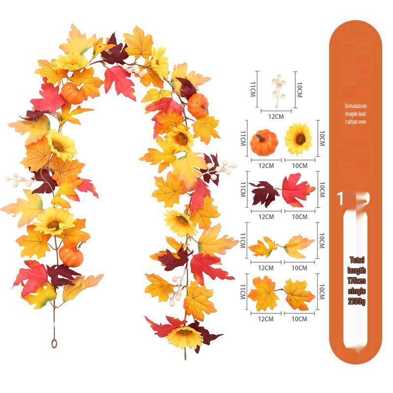 Skladem Podzimní a Halloweenská dekorace z javorových listů pro Vánoce a Den díkůvzdání