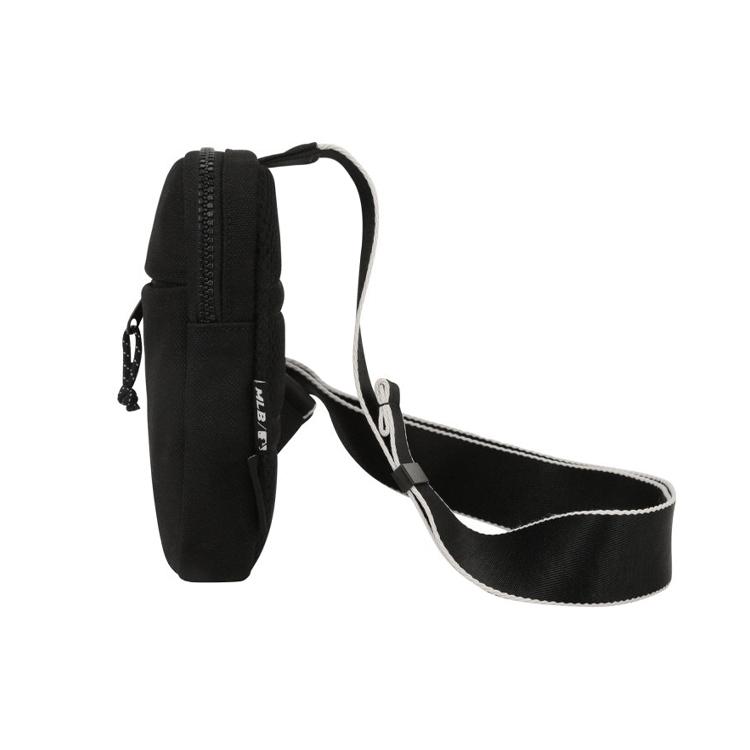 New MLB Polyamide Cell Phone Pouch, Shoulder Bag, Crossbody Bag Mini Unisex Black 32BGDZ111-50L