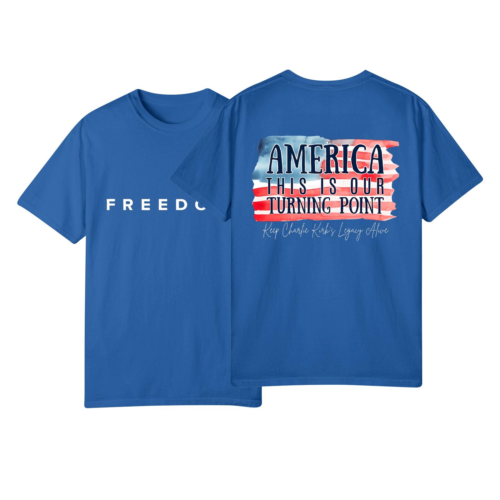 

Женские модные повседневные пуловеры с короткими рукавами и круглым вырезом с принтом XXL синий