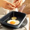 1 set Japansk omelettpanna Nonstick Rektangel Platt botten Matlagningsredskap Pannkaka Biff Tjock Äggstuvning Yuzi Rostade Stekpannor