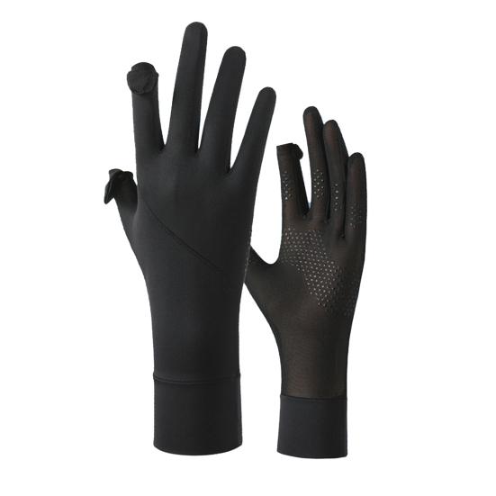 UV Protection Cooling Gloves Summer Cycling Gloves with Anti-Slip Plams Full Finger Sun