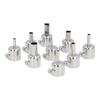 9PCS Set Heat Gun Nozzle Kit 3‑12mm Stainless Steel Hot  Soldering Heat Gun Nozzle