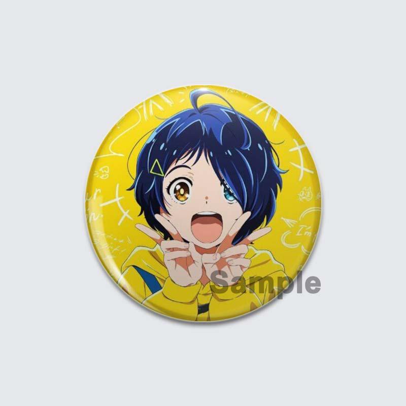 32/44/58mm Anime Wonder Egg Priority Brooch Cute Cartoon Girl Icon Badge Backpack Shirt Lapel Pin Creative Handmade Jewelry Accessorie Gift