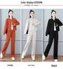 Women's European Style Two-Piece Set: High-End Jacket & Wide-Leg Pants for Spring, Autumn, Winter 2026