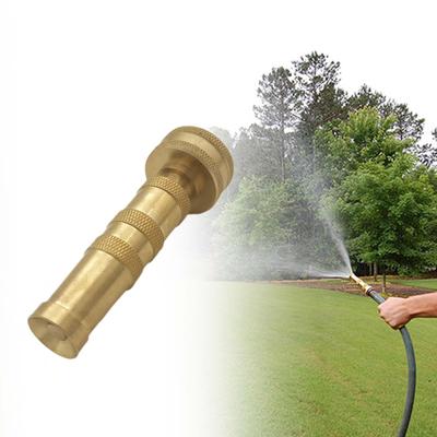 Brass Hose Nozzle with Adjustable Spray