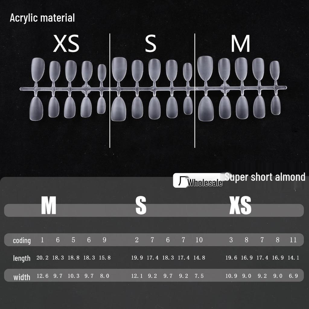 Clear Nail Tips - Almond, Oval, Stiletto, Round Shapes - European & American Popular Series