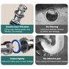 Anti Odor Sink Drainage Pipe Anti Clogging Easy Installation Drain Pipe Set Flexible Design Extension Set Retractable Downspout