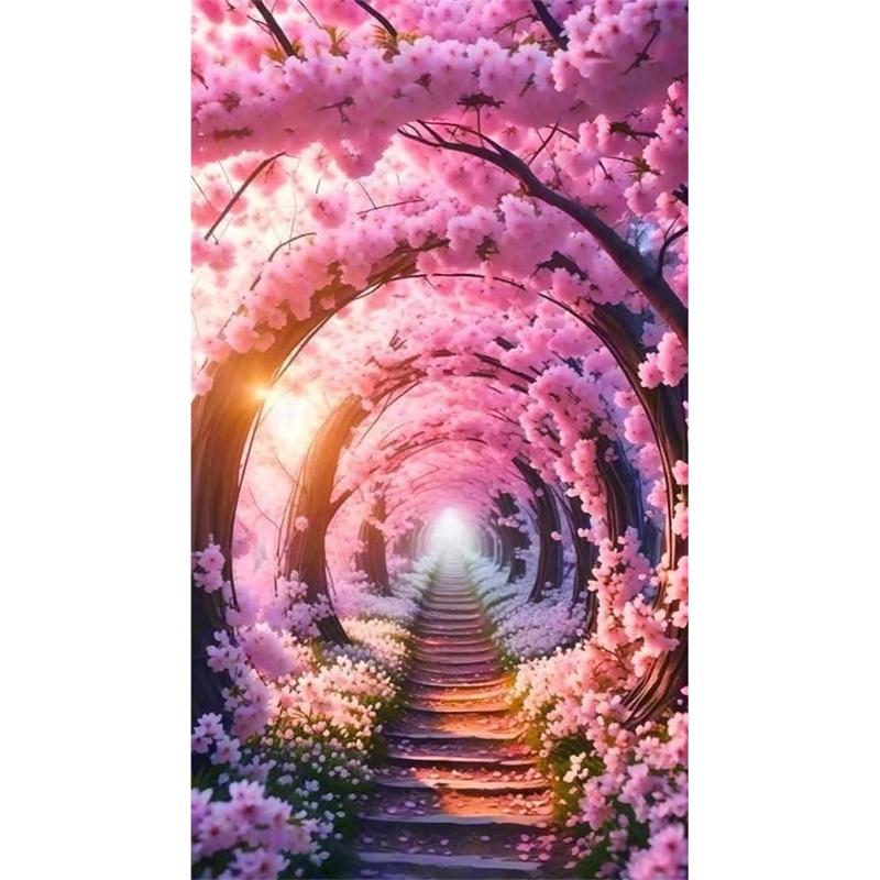 

Алмазная картина Пейзаж Вышивка крестом Любовь Бабочка DIY 5D Вышивка Алмазная мозаика Большое искусство Украшение для дома Round 20x30cm