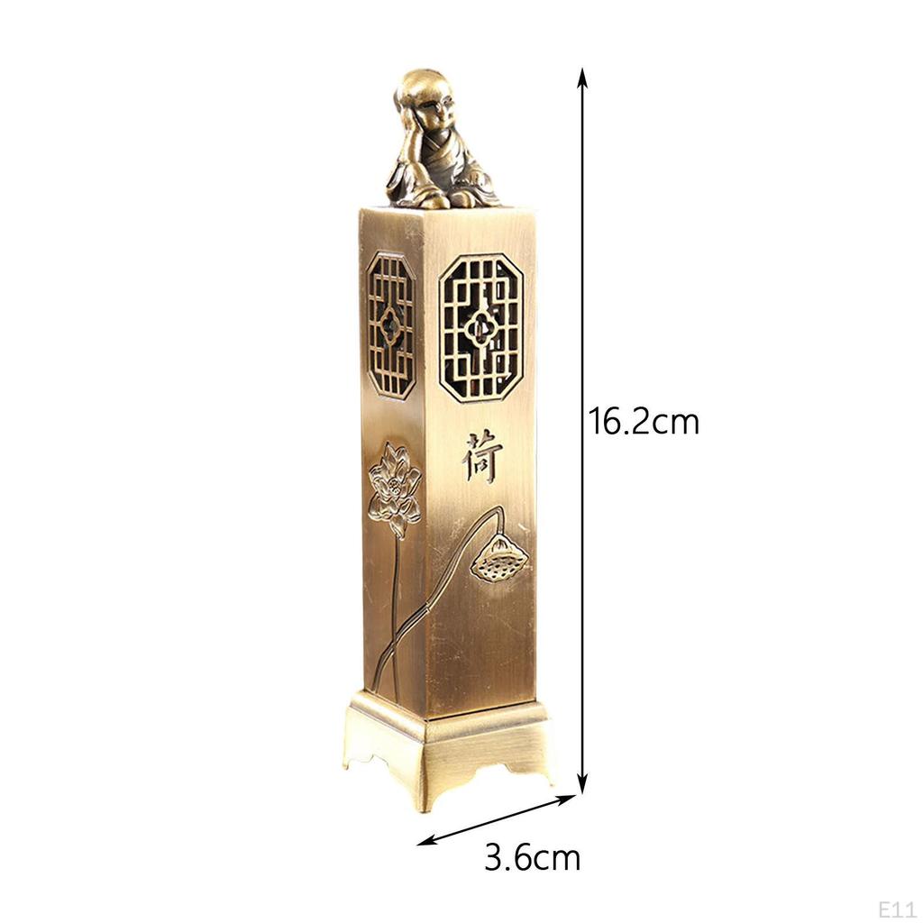 Censer Antique Style Carving Gift Home Fragrance Decoration Vertical Incense Burner