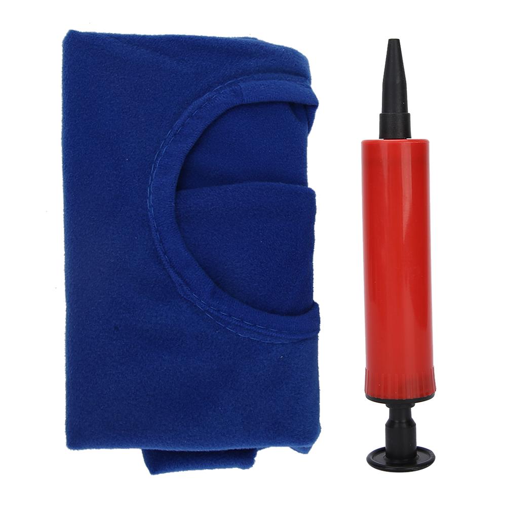 Anti Bedsore Cushion Round Shape Breathable Inflatable Cushion for Bedridden Patient (Blue)