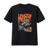 Skeleton Driving Rocket T Shirt Houston Basketball Fan Streetwear Style Round Neck  vintage Washed Casual Stylish Breathable