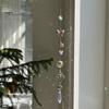 Artistic Garden Hanging Decor Butterfly Crystal Suncatcher Wind Chime, Rainbow Maker Prism Ornament, Pendant for Balcony Indoor Outdoor Home, Balcony,