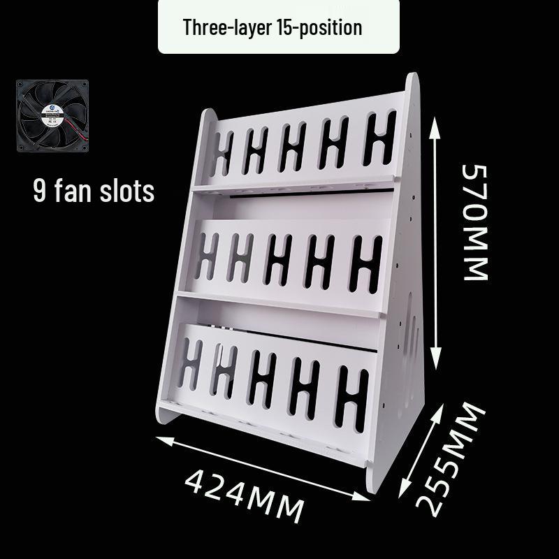 Stüdyo Çok Açılı Şarj Standı: Dikey Çoklu Telefon Tutucu ve Çok Katlı Raf