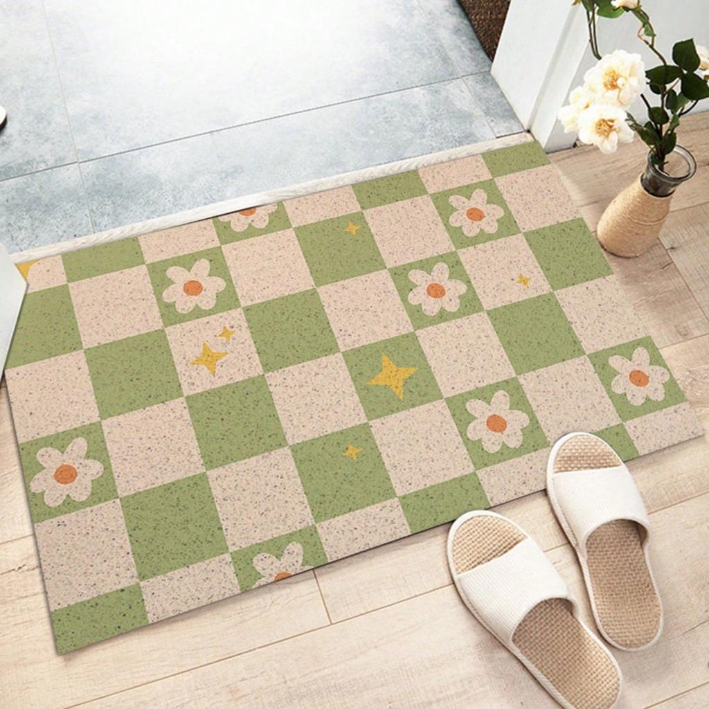 Entry Door Floor Mat Wire Ring Shoe Area Foot Pad Simple Air-dirty and Anti-slip Pad Household Outdoor Door Mat Can Be Cut
