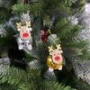Nerozbitné vánoční zrcadlo přívěsek jelen roztomilá závěsná dekorace na vánoční stromek sváteční dekorace