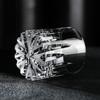 Diamond Cut Asterism Hand Carving Crystal Old Fashioned Glass Thick Heavy Classics Whiskey Rocks Wine Cup Beer Tumbler Lowball