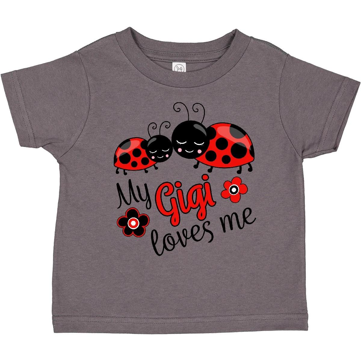 Inktastic My Gigi Loves Me With Cute Ladybugs Toddler kids boys T-Shirt Family Great Bugs 100