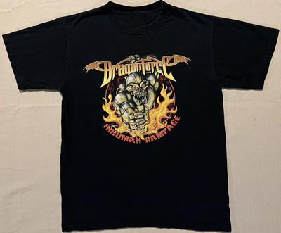 Vtg DragonForce Band North America Tour Cotton Black All Size T Shirt JU477