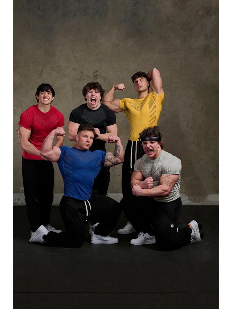 Men's Quick-Dry Breathable High-Elasticity Tight-Fit Raglan Sleeve Sports T-Shirt