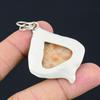 Wedding Gift For Her 925 Silver Natural Sunstone Gemstone Pendant Flower