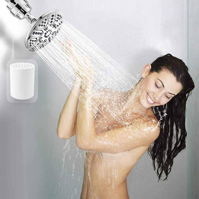 20 Stage Shower Hard Water Purification Filter Showerhead Activated Carbon Water Purifier Chlorine Removal Reduce Dry Itchy Skin