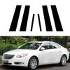 6 pièces Couvercles de Montants de Portes et Fenêtres Autocollants Décoratifs pour Buick Regal 2011-2017 pour Opel Insignia A 2009-2017