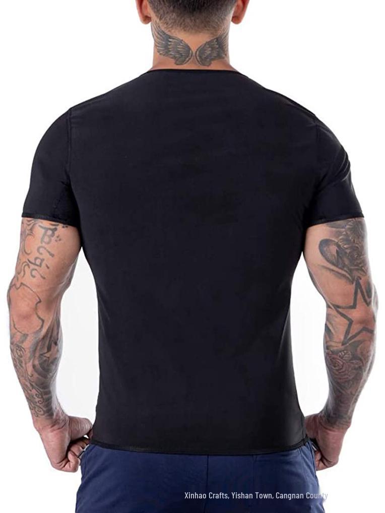 Herren Kompressions Sport Formgebendes Tanktop und Kurzarm Fitness Weste