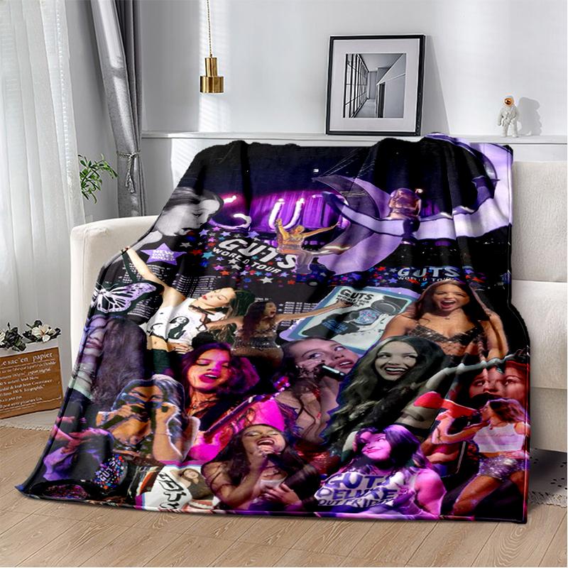 OR Olivia Rodrigo SOUR GUTS 3D Singer Soft Flannel Blanket for Beds Bedroom Sofa,Throw Blanket for Cover Gift Office Picnic
