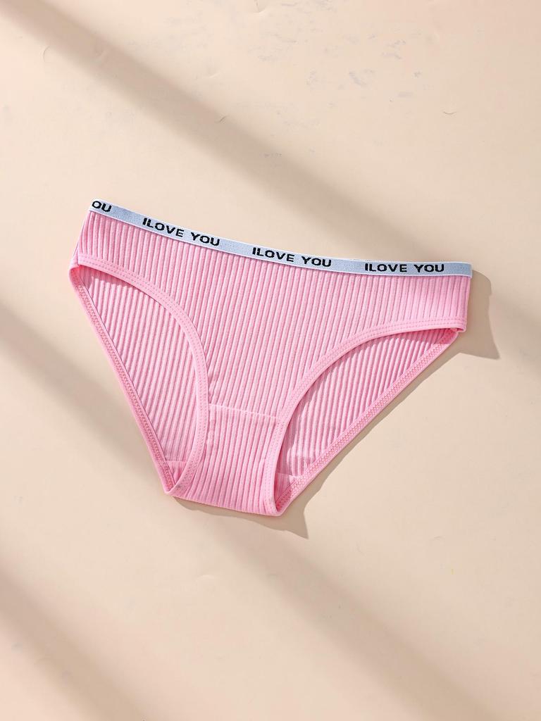 5 szt./zestaw Damskie majtki z niskim stanem w paski Bielizna Urocze majtki dla dziewczynek Oddychające bawełniane majtki Damskie majtki Damska bielizna