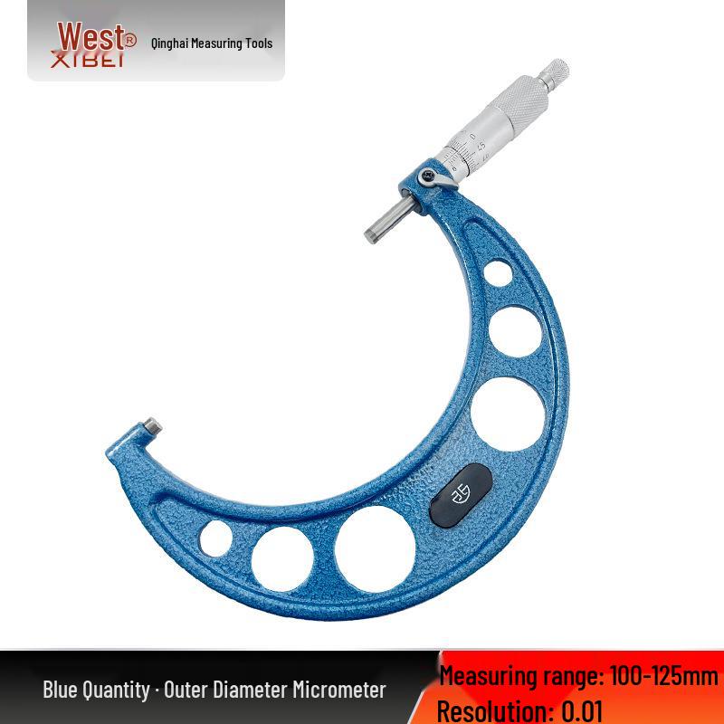 Qinghai Qingliang High-Precision Industrial Micrometer, 0-100mm Range