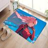 Anime Zero Two Rubber XXL PC Bathroom Mat Anti-slip Absorb Water Long Strip Cushion Bedroon Mat Welcome Doormat